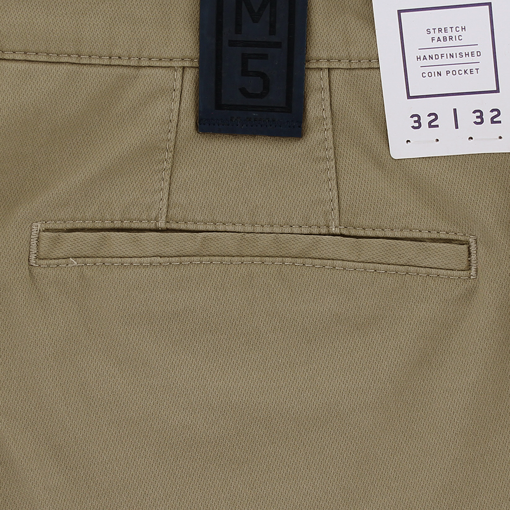 Meyer M5 Tan Pleated Trousers Regular Length