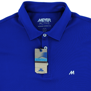 Meyer High Performance Pique Polo Shirt Royal Blue