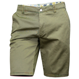 Olive Multi Stitch Shorts