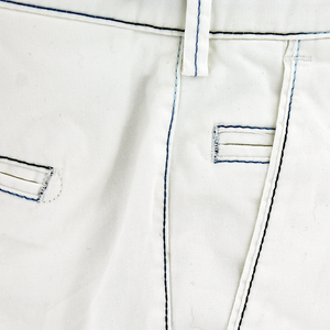 White Rainbow Stitch Shorts