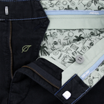 Load image into Gallery viewer, Navy  Rainbow Stitch Shorts
