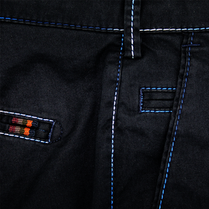 Navy  Rainbow Stitch Shorts