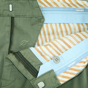 Green Pocket Trim Shorts