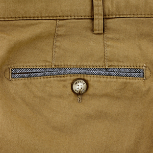 Tan Pocket Trim Shorts