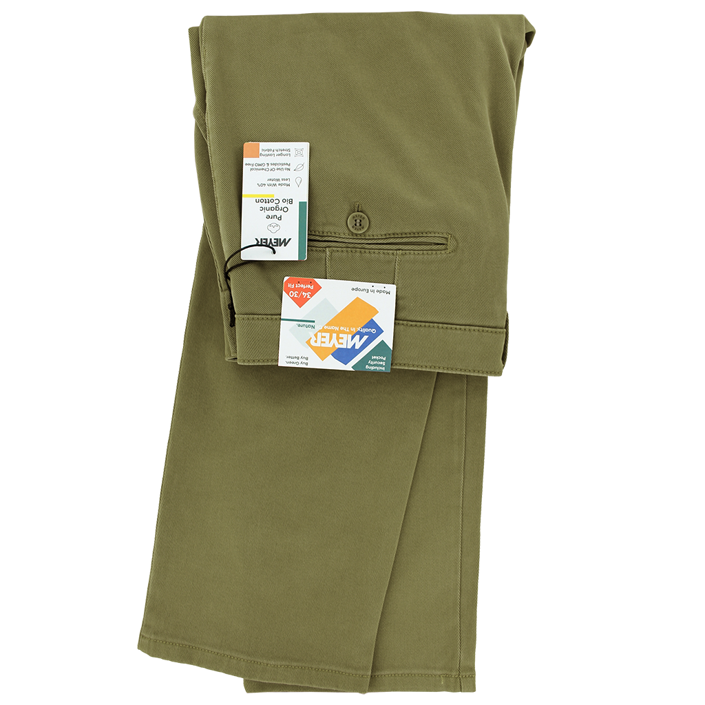 Meyer Rio Supersoft Cotton Twill Trouser Camel Long Leg