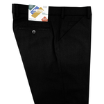 Load image into Gallery viewer, Meyer Textured Cotton Dress Trouser Black Regular Leg
