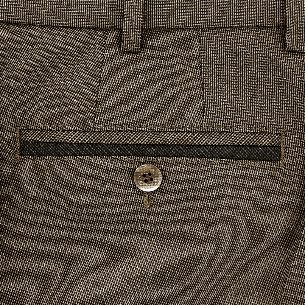Mocha Textured Dress Trousers Regular Leg