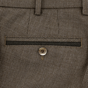 Mocha Textured Dress Trousers Regular Leg