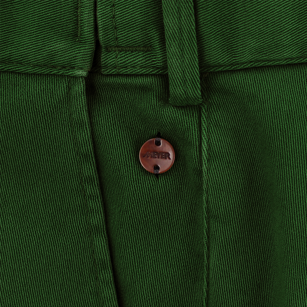 Meyer Micro Structure Cotton Trouser Chicago Basil Regular Leg