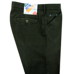 Load image into Gallery viewer, Meyer Luxury Micro Structure Cotton Trouser Green Short Leg
