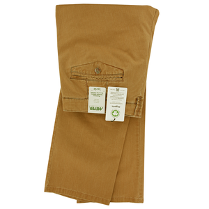 Tan Multi Stitching Trousers Short Leg