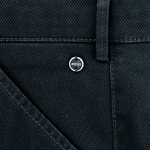 Load image into Gallery viewer, Navy Structured Cotton Trouser Regular Leg
