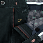 Load image into Gallery viewer, Navy Structured Cotton Trouser Short Leg
