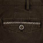 Load image into Gallery viewer, Taupe Structured Cotton Trouser Regular Leg
