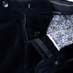 Load image into Gallery viewer, Navy Corduroy Trousers Short Leg
