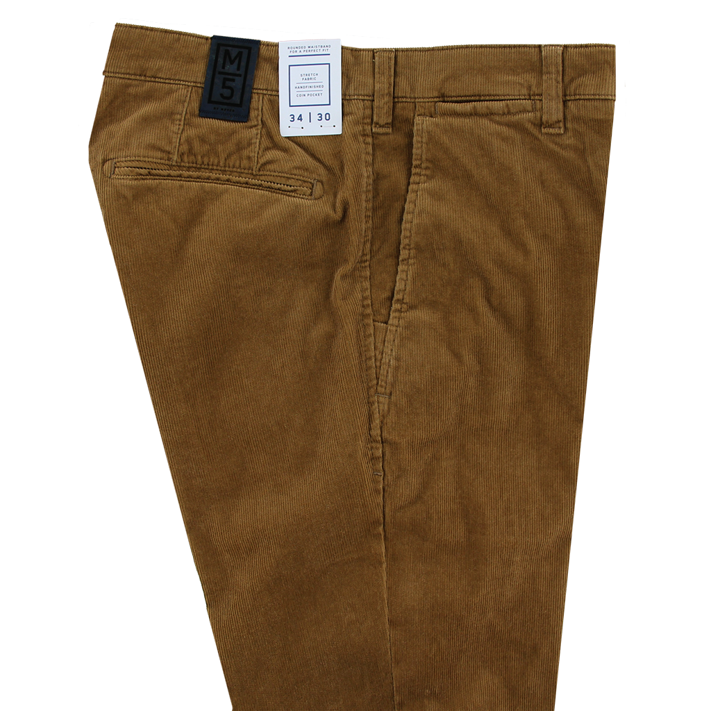 Meyer M5 Needle Corduroy Chino Camel Long Leg