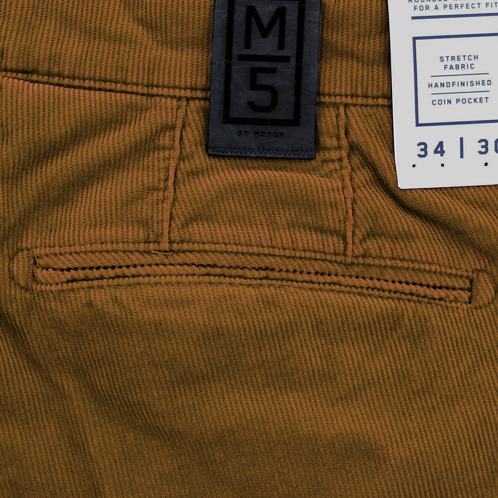 Meyer M5 Needle Corduroy Chino Camel Long Leg