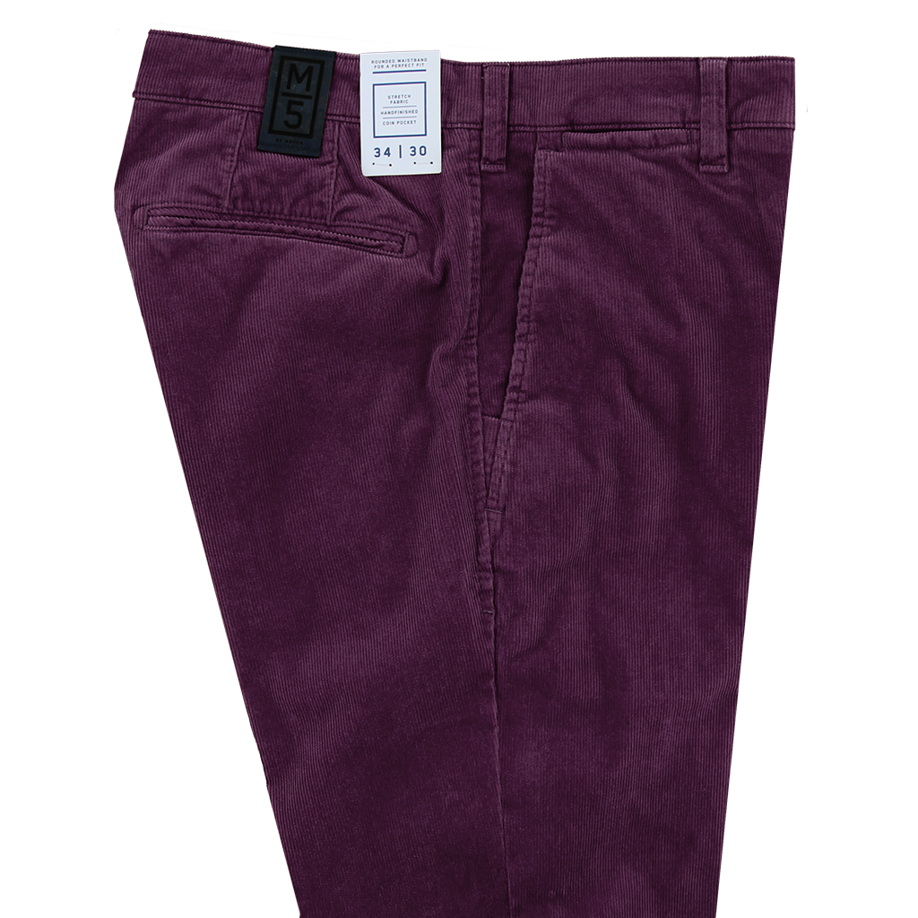 Meyer M5 Needle Corduroy Chino Damson Regular Leg