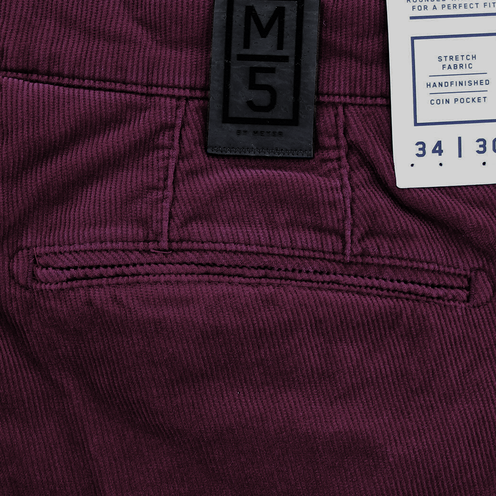 Meyer M5 Needle Corduroy Chino Damson Short Leg