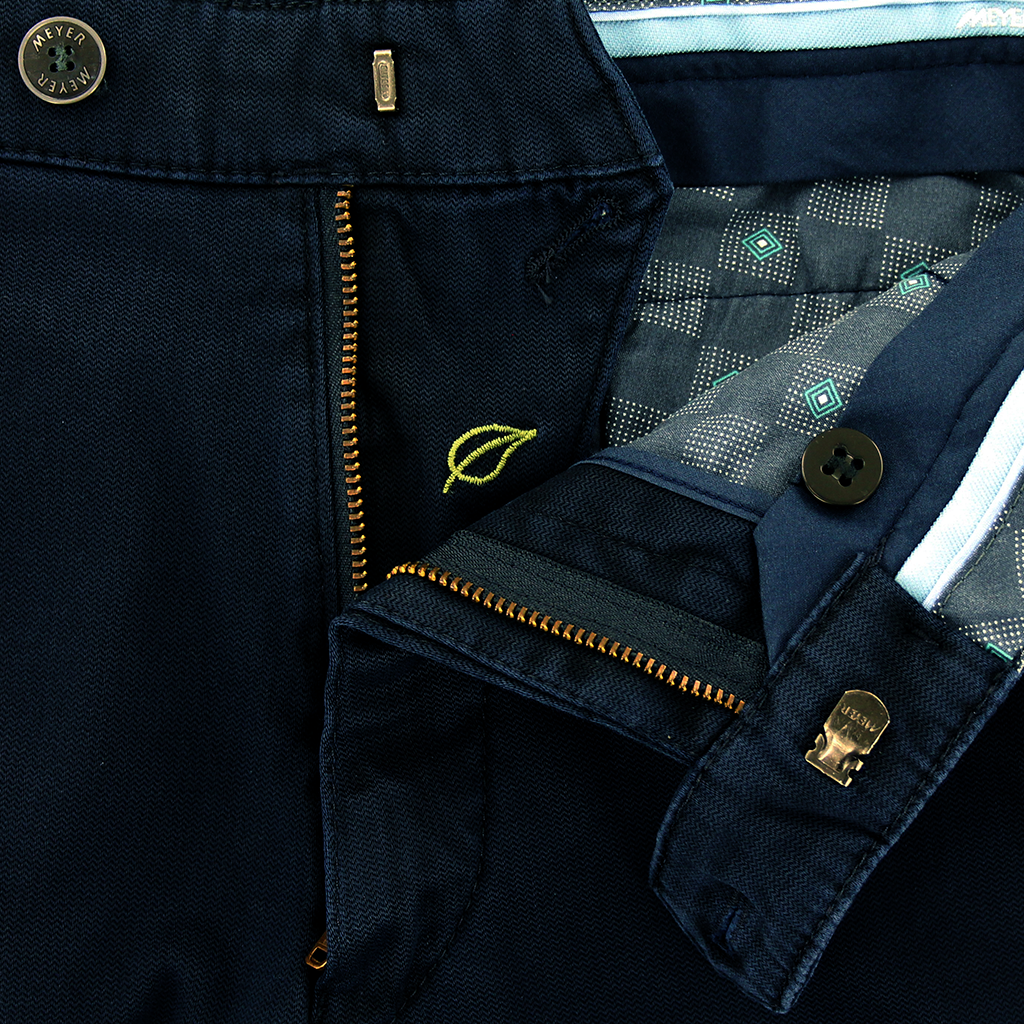 Navy Trim Pocket Trouser Regular Leg