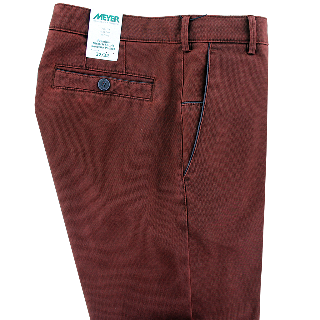 Wine Trim Pocket Trouser Short Leg