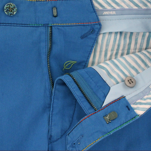 Blue Rainbow Stitch  Trousers