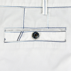 White Rainbow Stitch Trousers