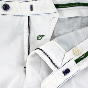 White Rainbow Stitch Trousers