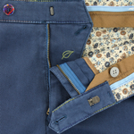 Load image into Gallery viewer, Blue Winter Twill Rainbow Stitch Trousers
