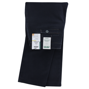 Navy Multi Stich Trouser Regular Leg