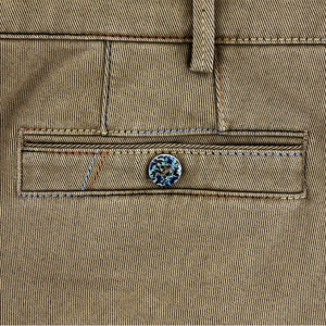Taupe Multi Stitch Trouser Regular Leg