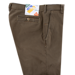 Load image into Gallery viewer, Meyer Multicoloured Stitching Cotton Trouser Mocha Short Leg
