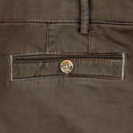 Load image into Gallery viewer, Meyer Multicoloured Stitching Cotton Trouser Mocha Short Leg
