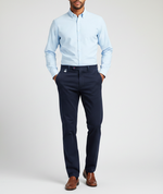 Load image into Gallery viewer, Navy Winter Twill Rainbow Stitch Trousers
