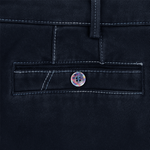 Load image into Gallery viewer, Navy Winter Twill Rainbow Stitch Trousers
