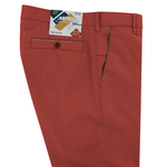 Load image into Gallery viewer, Meyer Contrast Trim New York Trouser Brick Long Leg
