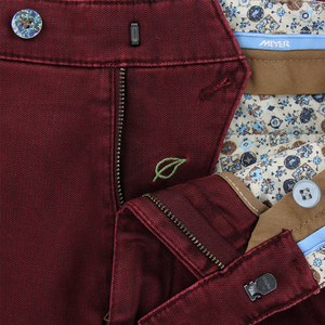 Red Wave Texture Stretch Chinos