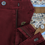 Load image into Gallery viewer, Red Wave Texture Stretch Chinos
