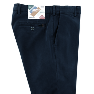 Meyer Flex Cotton Chino Oslo Blue Regular Leg