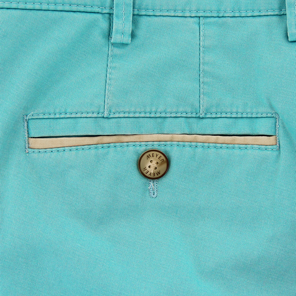 Aqua Chino Short Leg