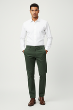 Load image into Gallery viewer, Green Stretch Waist Chino

