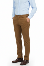 Load image into Gallery viewer, Tan Stretch Waist Chino

