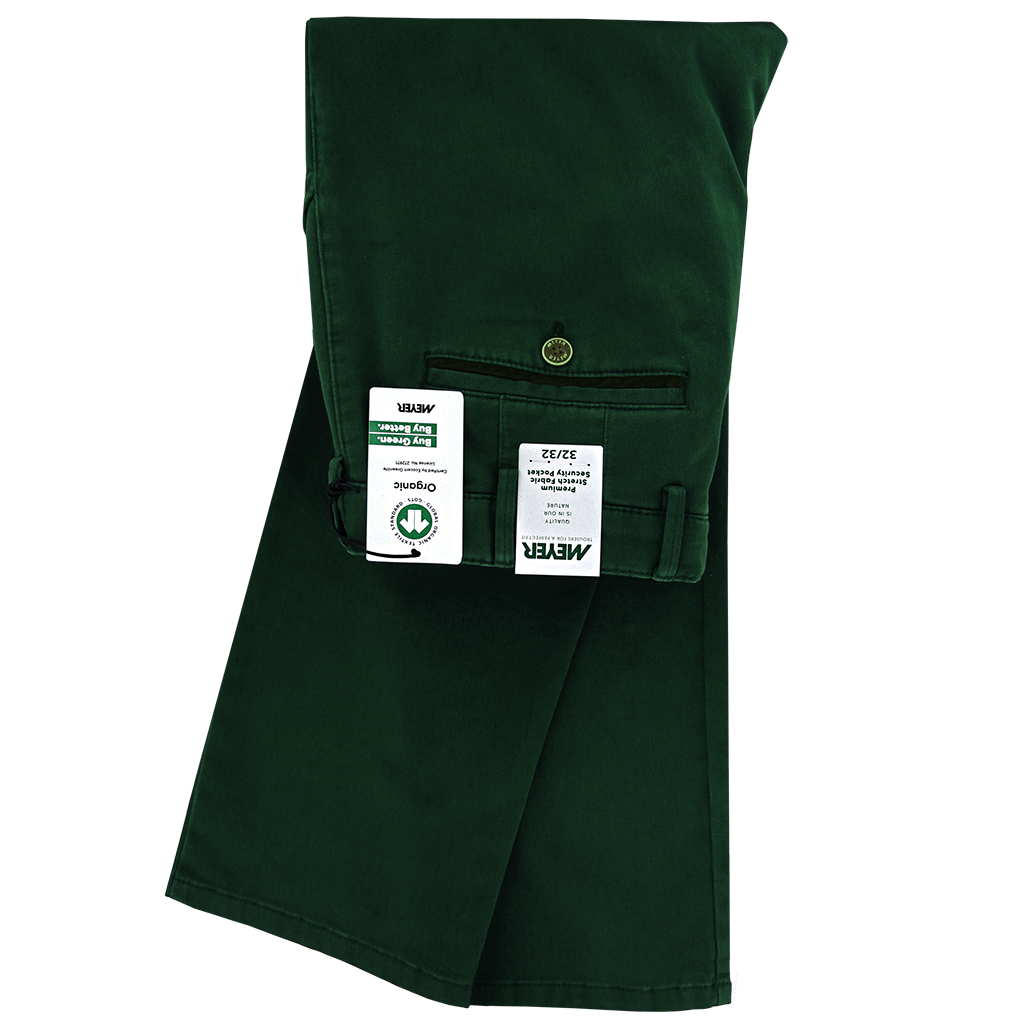 Green Trim Pocket Chino Regular Leg