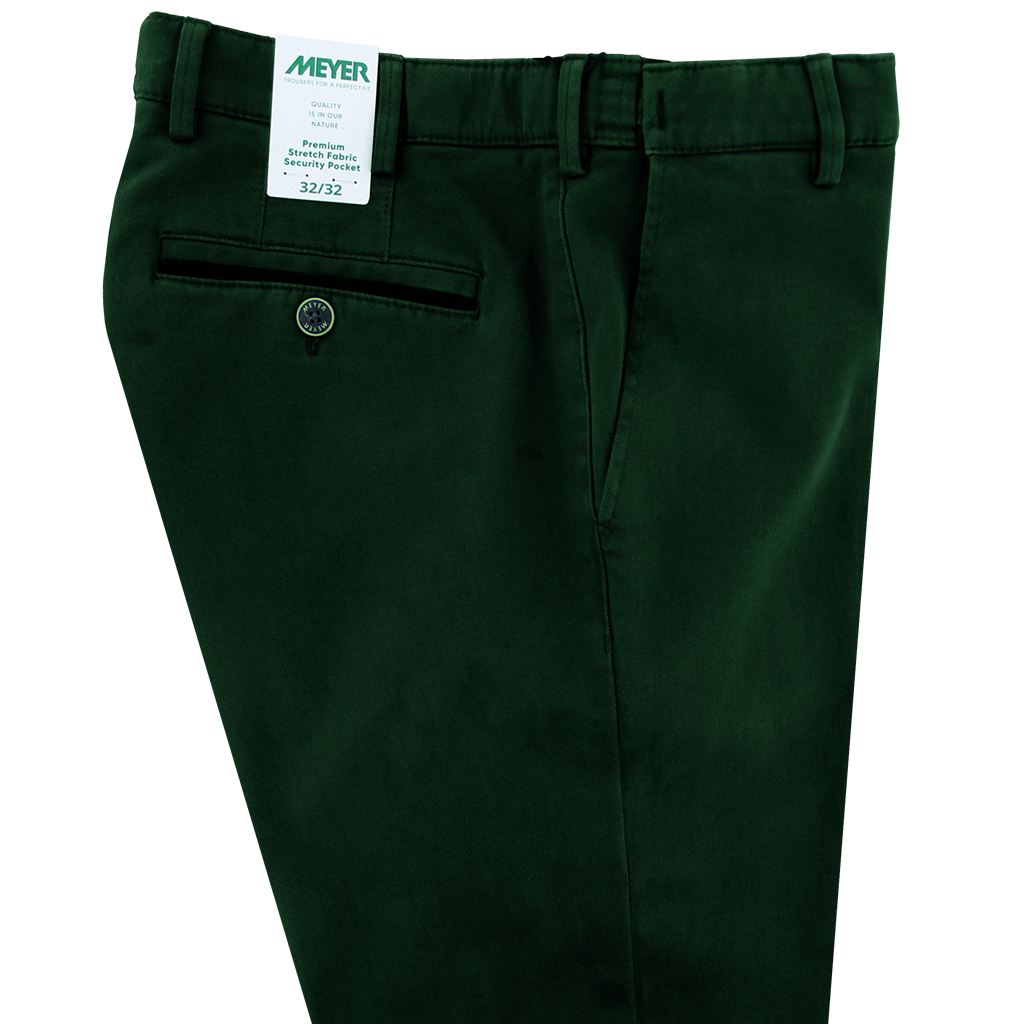 Green Trim Pocket Chino Regular Leg