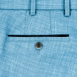 Load image into Gallery viewer, Blue Cooling Wool Linen Trousers
