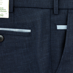 Load image into Gallery viewer, Navy Cooling Wool Linen Trousers
