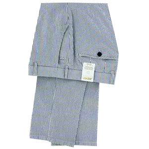 Blue Seersucker Trousers