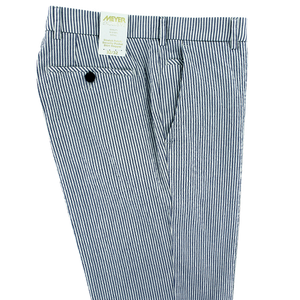 Blue Seersucker Trousers