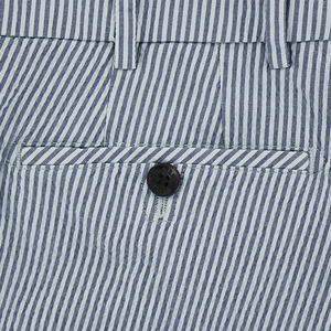 Blue Seersucker Trousers