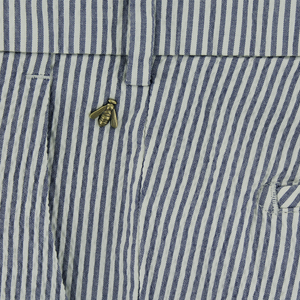 Blue Seersucker Trousers